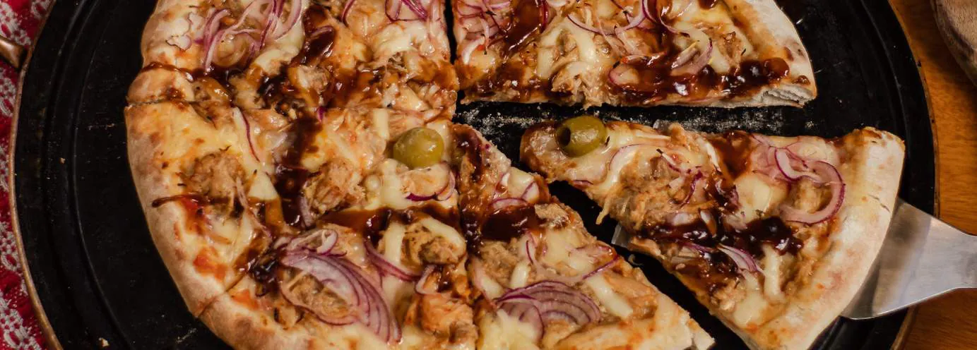 Pizza Capannone recém-preparada